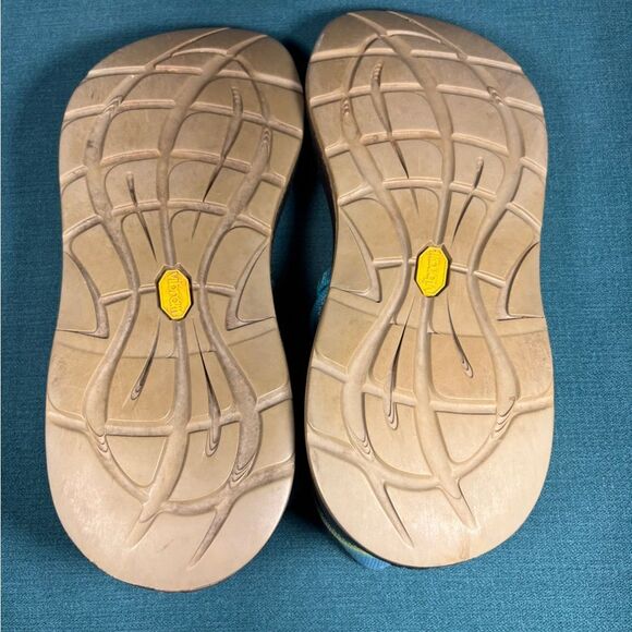 Chaco ZX2 Yampa River Blue Green Hiking Sport Sandals Size 8 Womens Strappy Toe - Picture 5 of 6